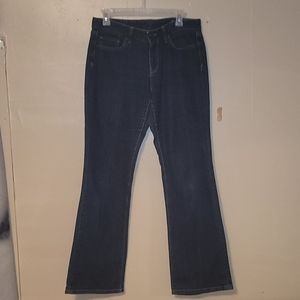 Loft flare bottom jeans for women